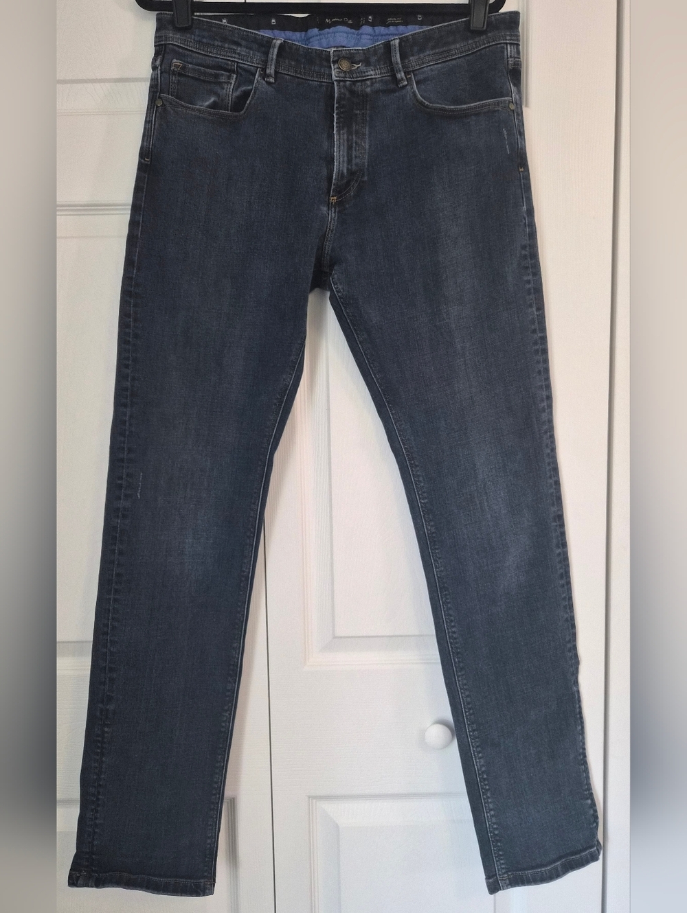 Massimo Dutti Casual Fit Jeans Dark Wash Slim Straight Designer 34x34